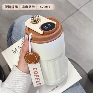 Smart Temperature Controlled Insulated Coffee Cup Stainless Steel Large Capacity For Women Office Use - Product Image 5