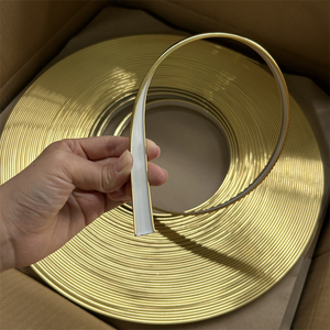 Bande <span class=keywords><strong>de</strong></span> moulure décorative en PVC <span class=keywords><strong>profil</strong></span>é en U flexible doré pour cadres, prix <span class=keywords><strong>de</strong></span> gros usine - Product Image 3