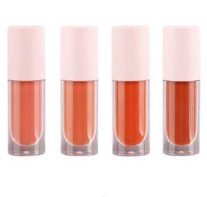 Tabung Merah Muda Kustom Lipstik Warna Nude Cair Matte Tahan Lama dengan Label Pribadi - Product Image 3