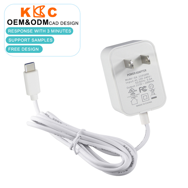 Usb-C 5V 2A Type C 12V 1A Usa Plug Usb C Power Adapter