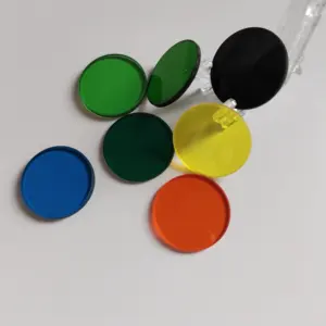 Filtre filtre à lumière optique translucide, de haute qualité, différentes couleurs, 5 pièces