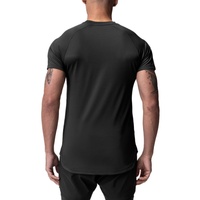 Kaos Pria Olahraga Kasual Rajutan Katun 100% Berkualitas Tinggi, Kerah O, Lengan Pendek, Regular Fit, Polos, Bisa Cetak Logo Kustom