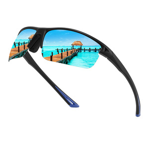 Men's Polarized Sunglasses <b>Black</b> <b>Frame</b> TAC Lens UV400 Outdoor Sports Cycling Square <b>Frame</b> - Product Image 2