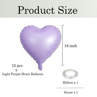 Ballon en aluminium mat en forme de cœur pour déclaration d'amour, accessoires de photographie, décoration de fête d'anniversaire de bébé et de mariage, vente en gros