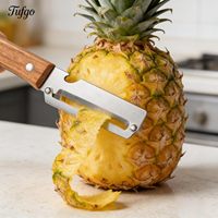 2-pack 2-in-1 multifunctionele groenteschiller met flesopener en houten handvat, roestvrijstalen mes, keukengereedschap