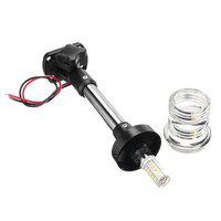 Accessoires pour bateaux et yachts marins : Feu de navigation LED arrière réglable avec base pliable, éclairage blanc tout autour