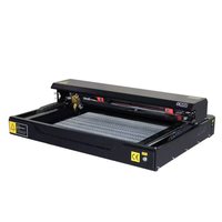 Máquina de Corte y Grabado Láser CO2 6040 de 60W/40W, Refrigerada por Agua, de Sobremesa, Automática, de Alta Seguridad, para Madera, Contrachapado, MDF y Piedra de 0-10 mm