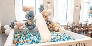 Thiết Bị Chơi Mềm Hoàn Toàn Màu Trắng Sân Chơi Trẻ Em Hố Bóng Ngoài Trời Có Cầu Trượt Hố Bóng Trong Nhà Bơm Hơi Màu Trắng - Product Image 5