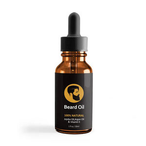 Kit de soin de <span class=keywords><strong>la</strong></span> <span class=keywords><strong>barbe</strong></span> avec huile à <span class=keywords><strong>barbe</strong></span> naturelle personnalisée, huile de croissance et de soin biologique hydratante - Product Image 5