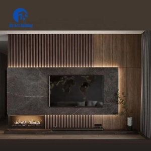 DS Customized Design Living Room Showcase Wooden TV Stand Furniture TV Cabinet Modern European Display & Storage