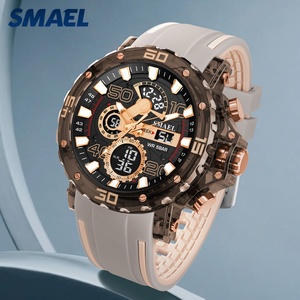 Montre de sport SMAEL nouvelle arrivée pour hommes, montre à quartz étanche avec affichage numérique LED, modèle 8136, bracelet en plastique - Product Image 6