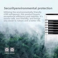 Climatiseur portable électrique sans installation, télécommande, déshumidification puissante, compresseur à fréquence variable