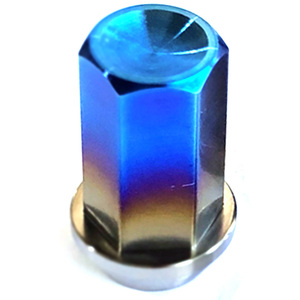 Écrous de roue en titane Ti6Al4V M12x1.5 Gr5 à tête hexagonale métriques polis pour roues automobiles - Product Image 6
