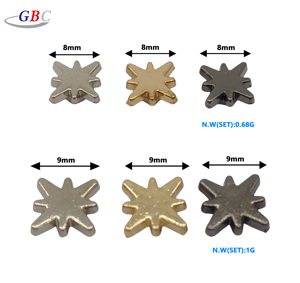 Offre Spéciale rivets en alliage métallique étoile croisée <span class=keywords><strong>de</strong></span> 10mm et 12mm pour vêtements et sacs en cuir à usage décoratif - Product Image 3