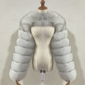 Abrigo de Piel Sintética de Zorro, Estilo Europeo y Americano, Moda Otoño-<span class=keywords><strong>Invierno</strong></span>, Nuevo, Venta al por Mayor de Fábrica para Mujer - Product Image 2