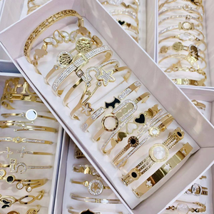 סיטונאי תכשיטים אופנה תכשיטים סגנונות אקראיים צמיד נירוסטה - Product Image 1