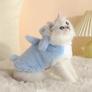 Winter warm <b>cat</b> <b>clothes</b>, pet plush toys, anti-shedding, cute autumn and winter <b>cat</b> outfits. - Product Image 3