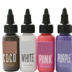 Encre de tatouage haute concentration 1oz 9 couleurs Pigment épais Super Noir pour artistes tatoueurs - Product Image 4