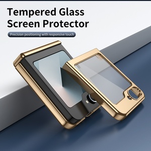 Funda de Teléfono de Cuero PU al por Mayor para Samsung Z Flip 8 3 4 5 6 7 con Protector de Pantalla Frontal, Marco Metálico y Cubierta Rígida Antigolpes - Product Image 6