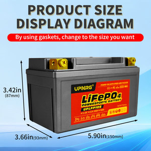 Batteria al Litio Ricaricabile Yauneidak LFP10S 12.8V 6Ah per Auto e Moto, 2000 Cicli, Avviamento Rapido -20°C ℃ ~80 ℃ - Product Image 3