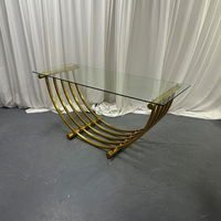 Nouvelle Table à Gâteau en Verre Miroir et Acier Inoxydable, Moderne et Personnalisée, pour Restaurant, Hôtel, Banquet, Mariage