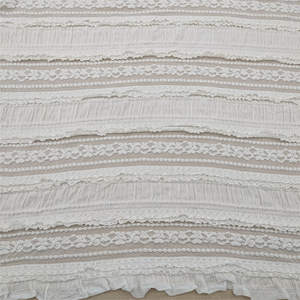 Eco-Friendly Elasticity White Nylon-Spandex <b>Lace</b> <b>Fabric</b> Knitted for Cloths & Garment Decoration with Floral Pattern - Product Image 6