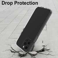 Étui de téléphone transparent fin 2 en 1 à double couche, protection intégrale contre les chocs, compatible avec iPhone 14 Plus 13