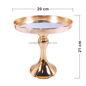 3-Tier 6-Piece Rose Gold kim loại bánh đứng Set khuyến mại Nguồn cung cấp bên tổ chức sự kiện bàn ăn trang trí nội thất kẹo khay tráng miệng đứng - Product Image 4