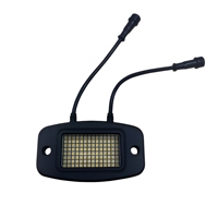 Lumière LED 12V blanche à 112 capsules, accessoires décoratifs pour voiture, boîtier en alliage d'aluminium, éclairage de roche pour véhicules tout-terrain UTV
