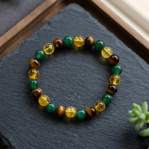 Wholesale Women's Fashion Anchor Design Anniversary GOOD FORTUNE Crystal Beaded Meditation/Intention <b>Bracelet</b> - Product Image 2
