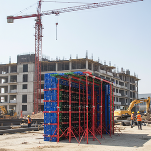 Système de coffrage modulaire en plastique ABS durable de qualité supérieure pour la construction industrielle moderne, murs, colonnes, dalles - Product Image 3