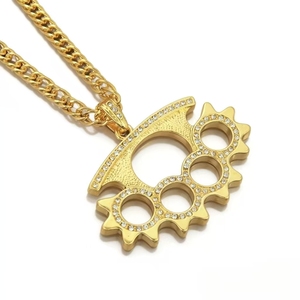 สร้อยคอจี้รูปทรงเรขาคณิตเท่ๆ ดีไซน์ใหม่ไม่ซ้ำใคร ปี 2026 สไตล์ฮิปฮอปสำหรับผู้ชาย เครื่องประดับแฟชั่นขายส่ง - Product Image 6