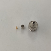 Conector Coaxial RF de 75 ohmios con Conector BNC Macho Personalizado para CCTV, Cable Coaxial 2.5C-2V, Conectores Coaxiales de Audio de 50 ohmios
