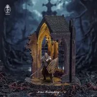 Ensemble de mini figurines officielles Dark Souls & Elden Ring Trendy Ruins Monastery Scene Doll Miniatures Collection