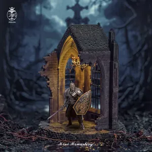 Juego de minifiguras oficiales de Dark Souls & <span class=keywords><strong>Elden</strong></span> <span class=keywords><strong>Ring</strong></span>, ruinas de moda, escena del monasterio, colección de miniaturas de muñecas - Product Image 4