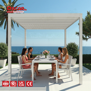 Pérgola para Patio Trasero o Jardín, Independiente, de 3x4m o 4x6m, con Sensor de Lluvia, para Barbacoa - Product Image 1