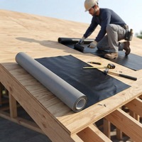 Sous-couche de toiture synthétique en HDPE non tissé/tissé en PE, membrane imperméable écologique antidérapante pour bâtiment, comme film de protection pour maison