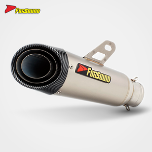 Tubo de escape RS para motocicleta para locomotora, sección trasera SC colgante alta, modelos compatibles <span class=keywords><strong>MT09</strong></span> R6 GSX Z900 NK XMAX <span class=keywords><strong>KTM</strong></span> - Product Image 1