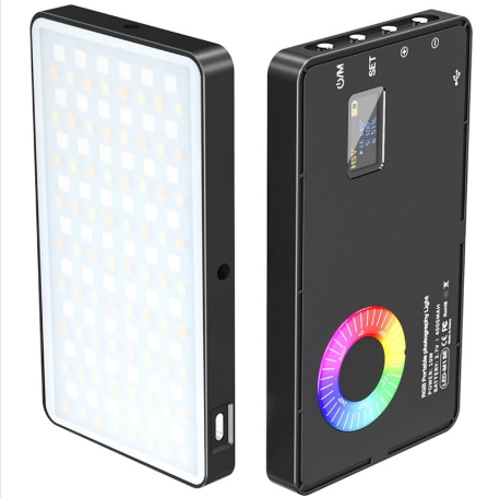 Factory M1SE 12 Effects RGB Photography Lamp 0.96-inch TFT Screen Pocket Fill Light Photography Accessories Led Light