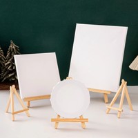 Großhandel Verschiedene Stile Hölzerne Mini-Staffeleien Dreieckige Ständer Neuartige Bilderrahmen für den Desktop-Einsatz aus China