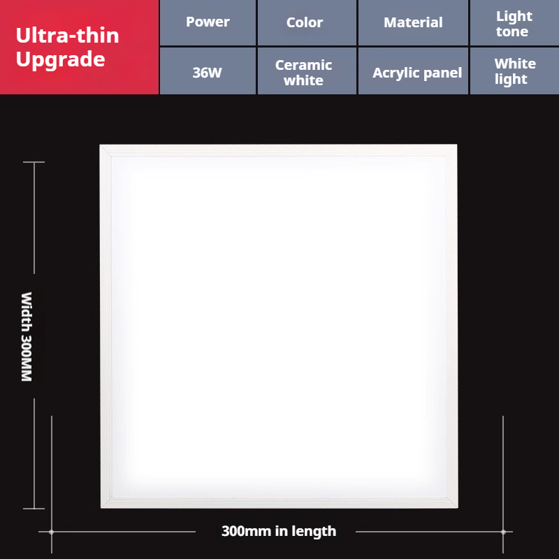 Cuadrado cerámico blanco -36W