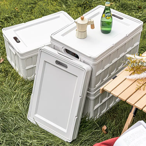 Công suất lớn gấp di động treo hộp lưu trữ 20-35L thiết kế hiện đại Home cắm trại Organizer PP nhựa công cụ tổ chức - Product Image 6