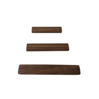 Repose-poignets ergonomique Waldo en bois de noyer massif, plusieurs tailles, pour clavier mécanique, idéal bureau et domicile