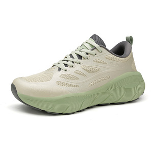 Sneakers da passeggio da donna con plateau chunky, suola spessa moderata, aumento di altezza discreto, allacciatura e design sportivo aerodinamico - Product Image 2