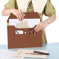 Carpeta Portadocumentos de Oficina Personalizada de Cuero PU, Estuche para Archivos, Bolsa para Documentos