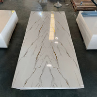 Nouveauté : Panneau mural SPC géométrique moderne, imperméable, insonorisant, en PVC, imitation marbre, pour la décoration intérieure, salon, maison