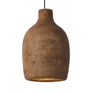 Lámpara Colgante de Estilo Japonés en Microcemento Color Crema, Estilo Wabi-Sabi, Iluminación de Diseño Artístico para Dormitorio o Casa de Huéspedes - Product Image 6