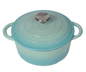 Casserole ronde classique en <span class=keywords><strong>fonte</strong></span> <span class=keywords><strong>émaillée</strong></span> antiadhésive - Product Image 6
