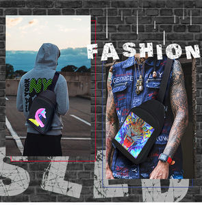 스마트 작은 Led 디스플레이 크로스 바디 가슴 슬링 배낭 어깨 가방 남성과 여성을위한 크로스 바디 배낭 여행 가슴 가방 - Product Image 6