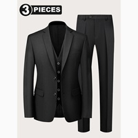 Costume d'affaires trois pièces pour homme, style italien, anti-plis, respirant, dernière conception (veste + pantalon), costumes décontractés pour homme